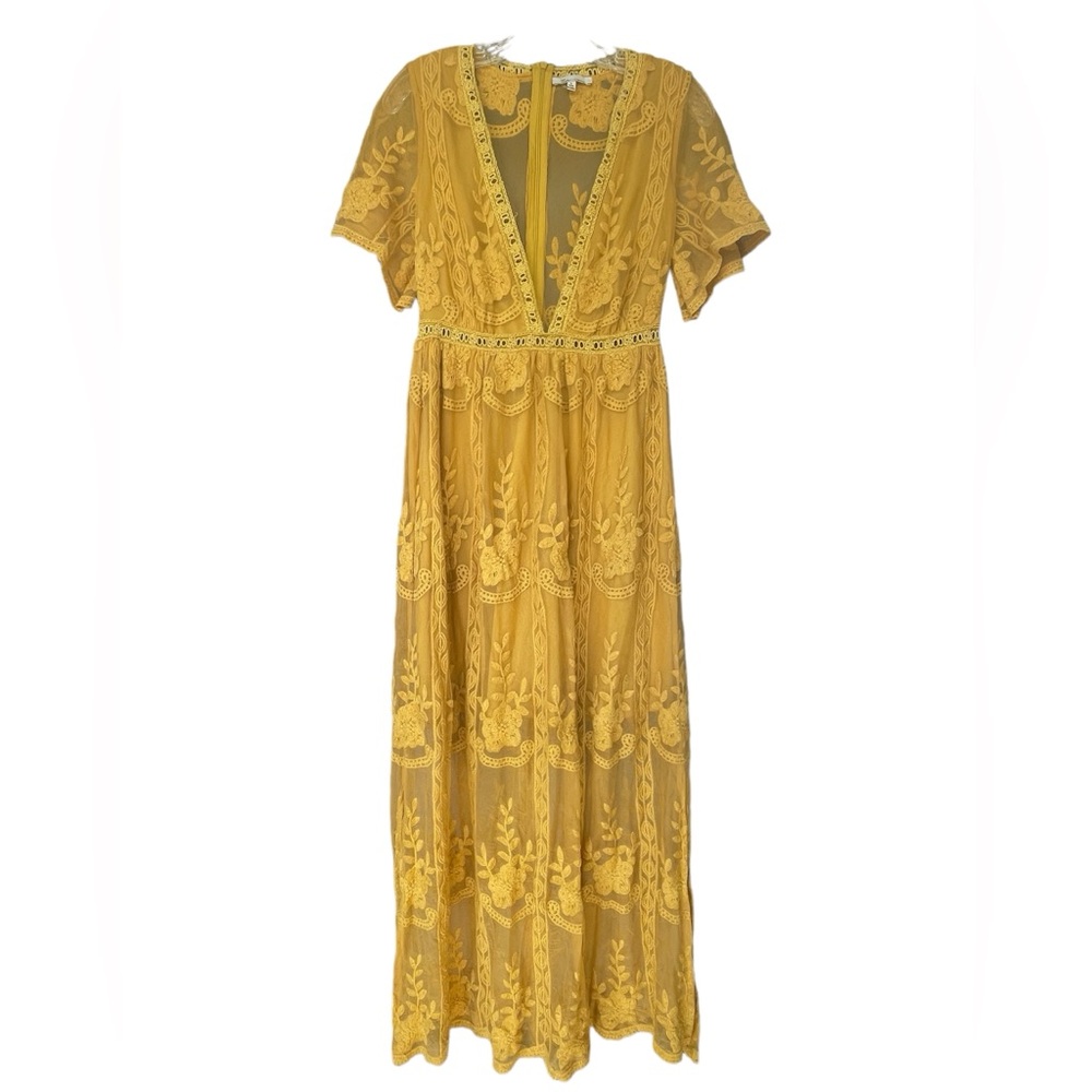 Yellow Lace Dress